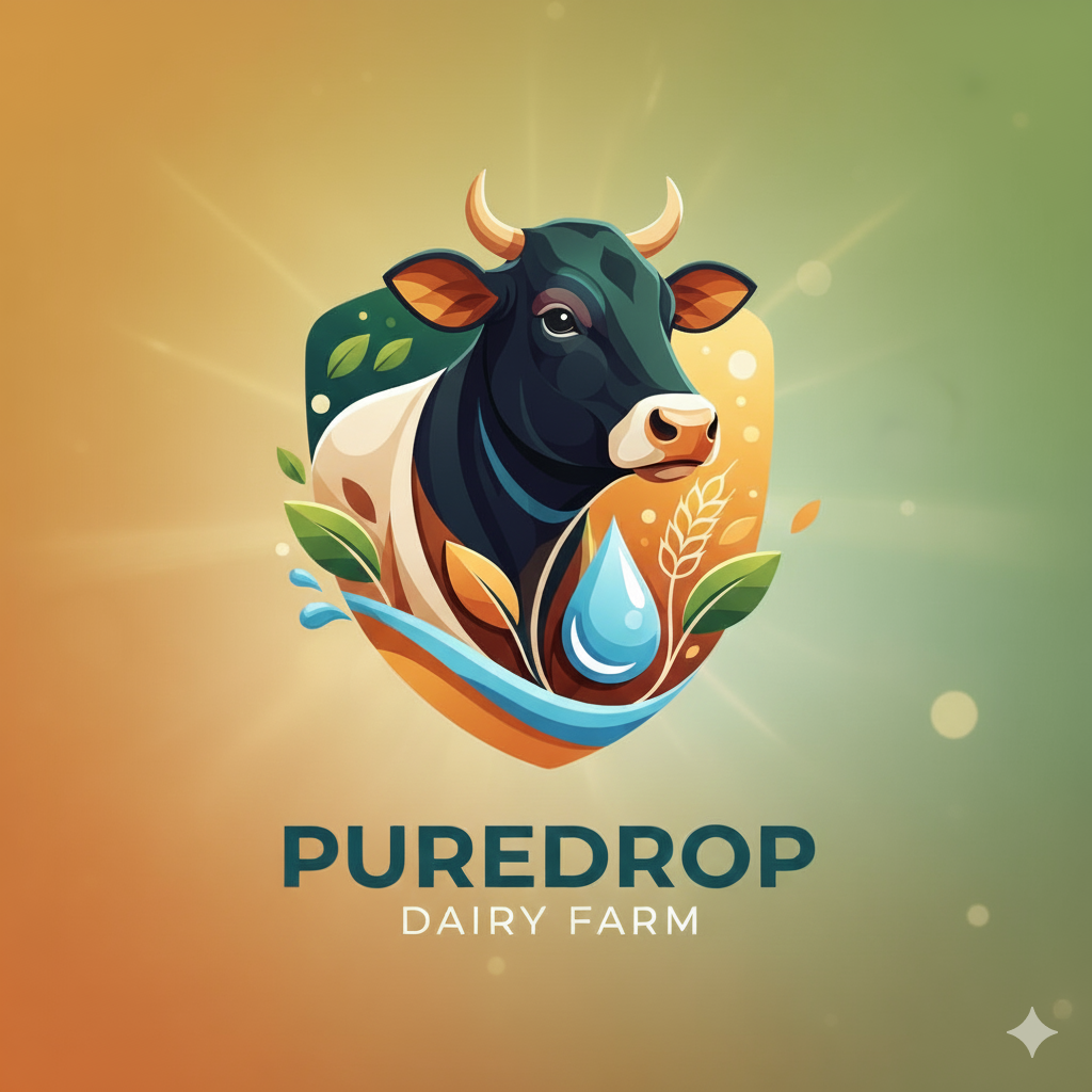 PureDrop Dairy Farm logo